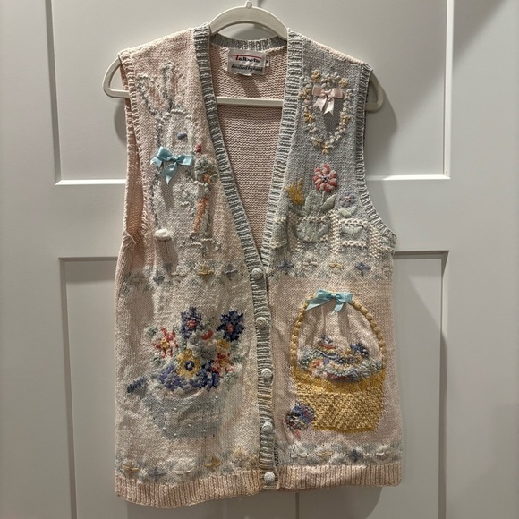 Talbots Jackets & Blazers - Talbots Vintage Easter Vest